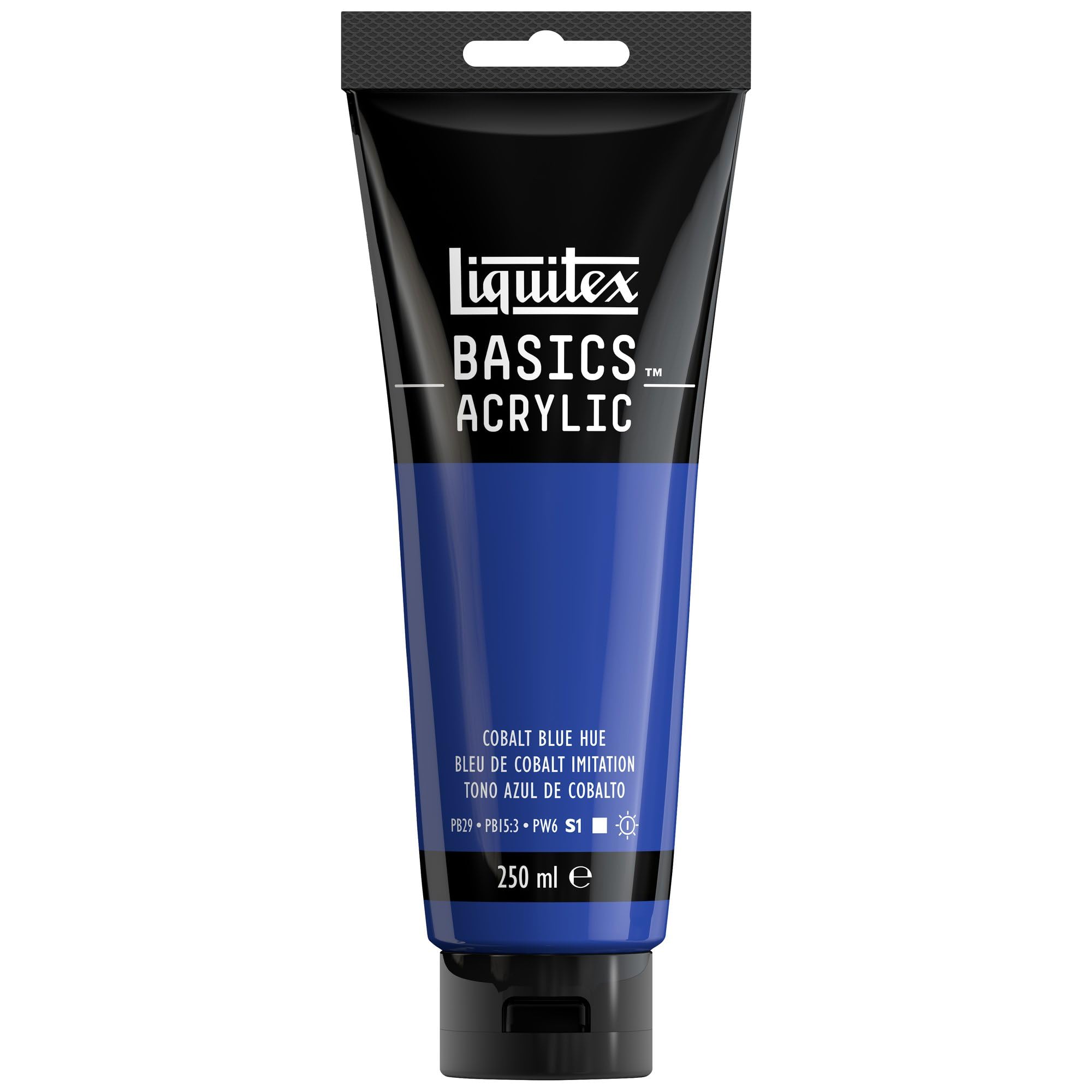 LIQUITEX Basics Acrylic Paint, Cobalt Blue Hue, 250 ml Tube