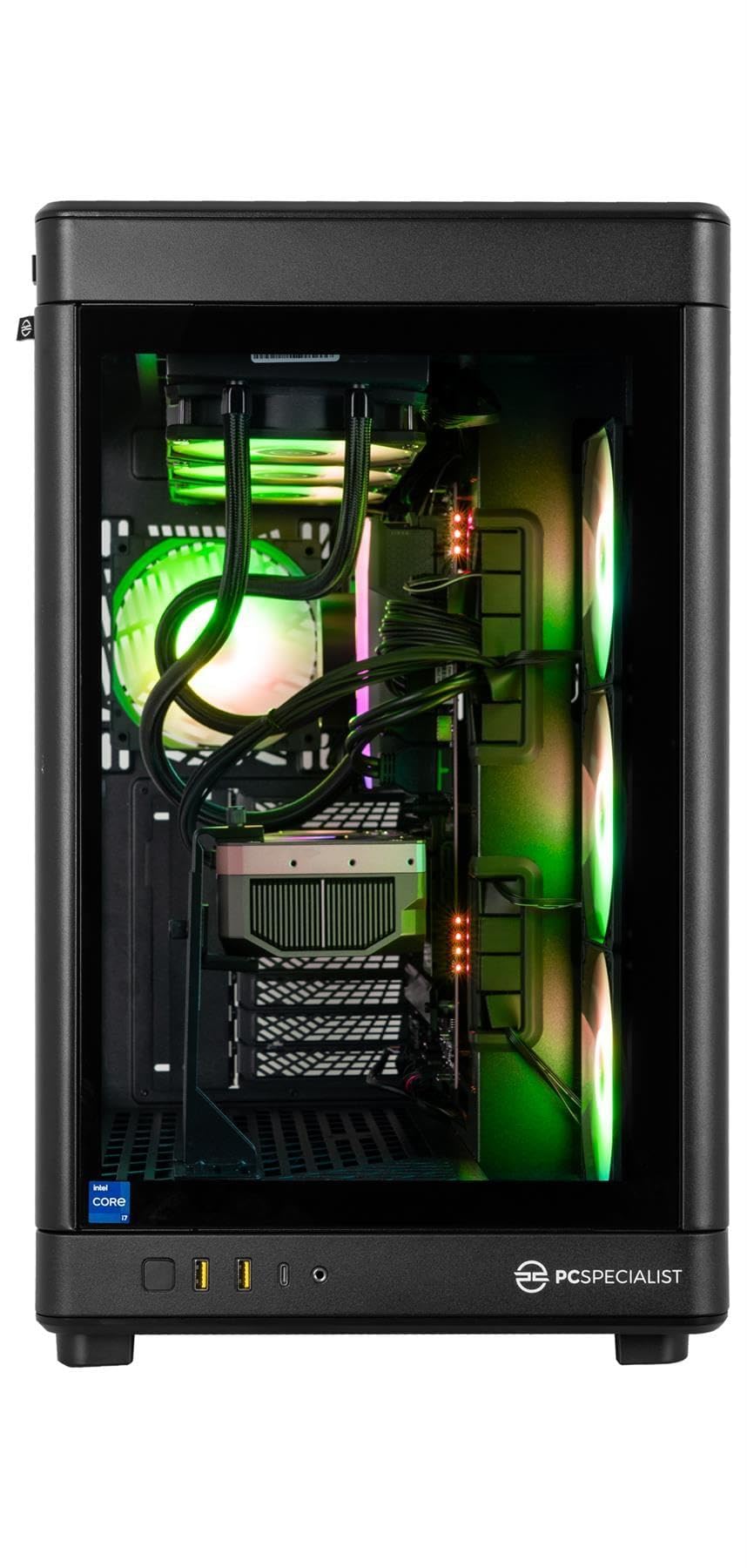 PCSpecialist Master PC Gaming - Intel Core i7-14700KF 5.60 GHz 20-Core, 32 GB DDR5 RAM, 16 GB GEFORCE RTX 5080, 2TB M.2 SSD, Windows 11