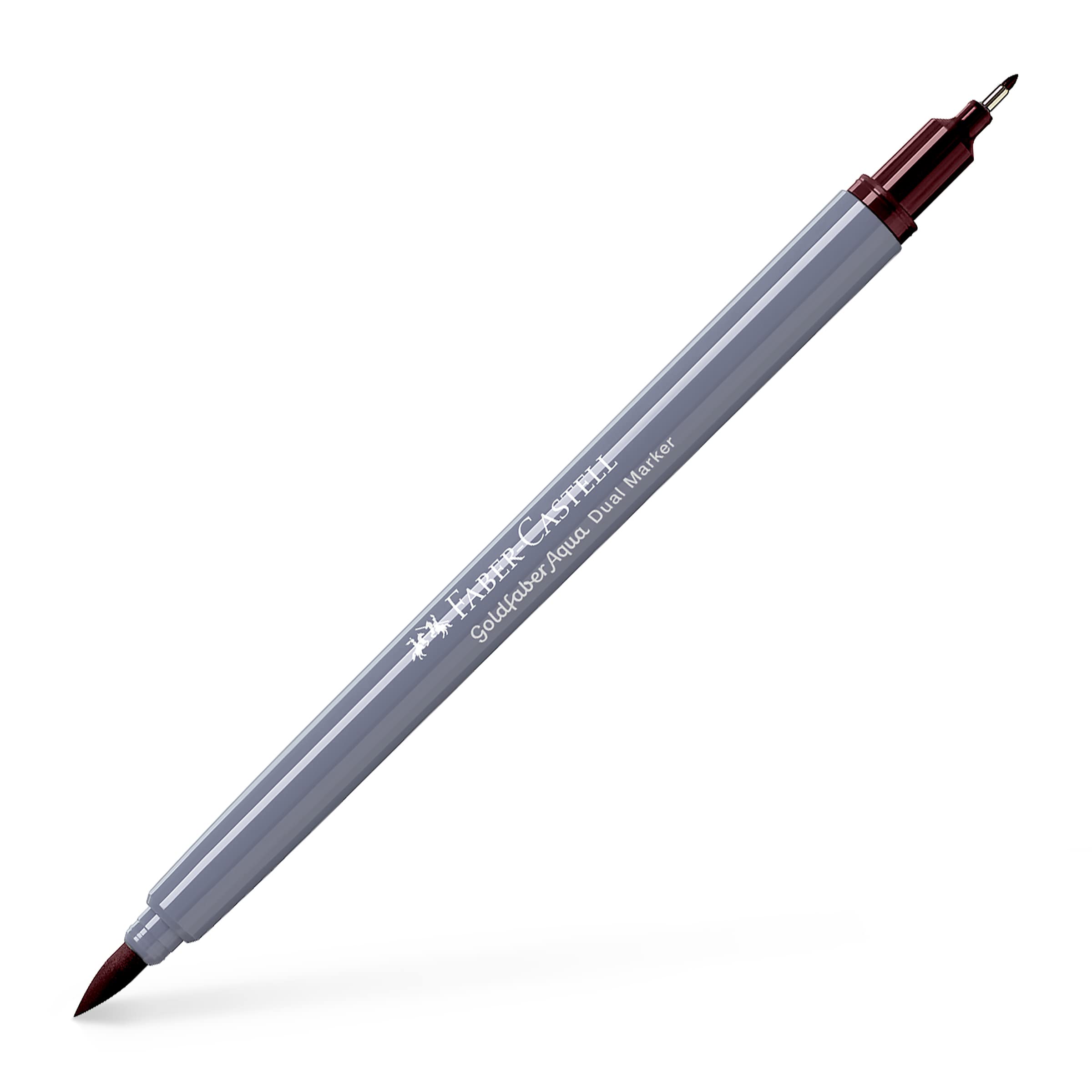 Faber-Castell Creative Studio Goldfaber Aqua Dual Marker, Caput Mortuum Violet, Single, for Art, Craft, Drawing, Sketching, Home, School, University, Colouring