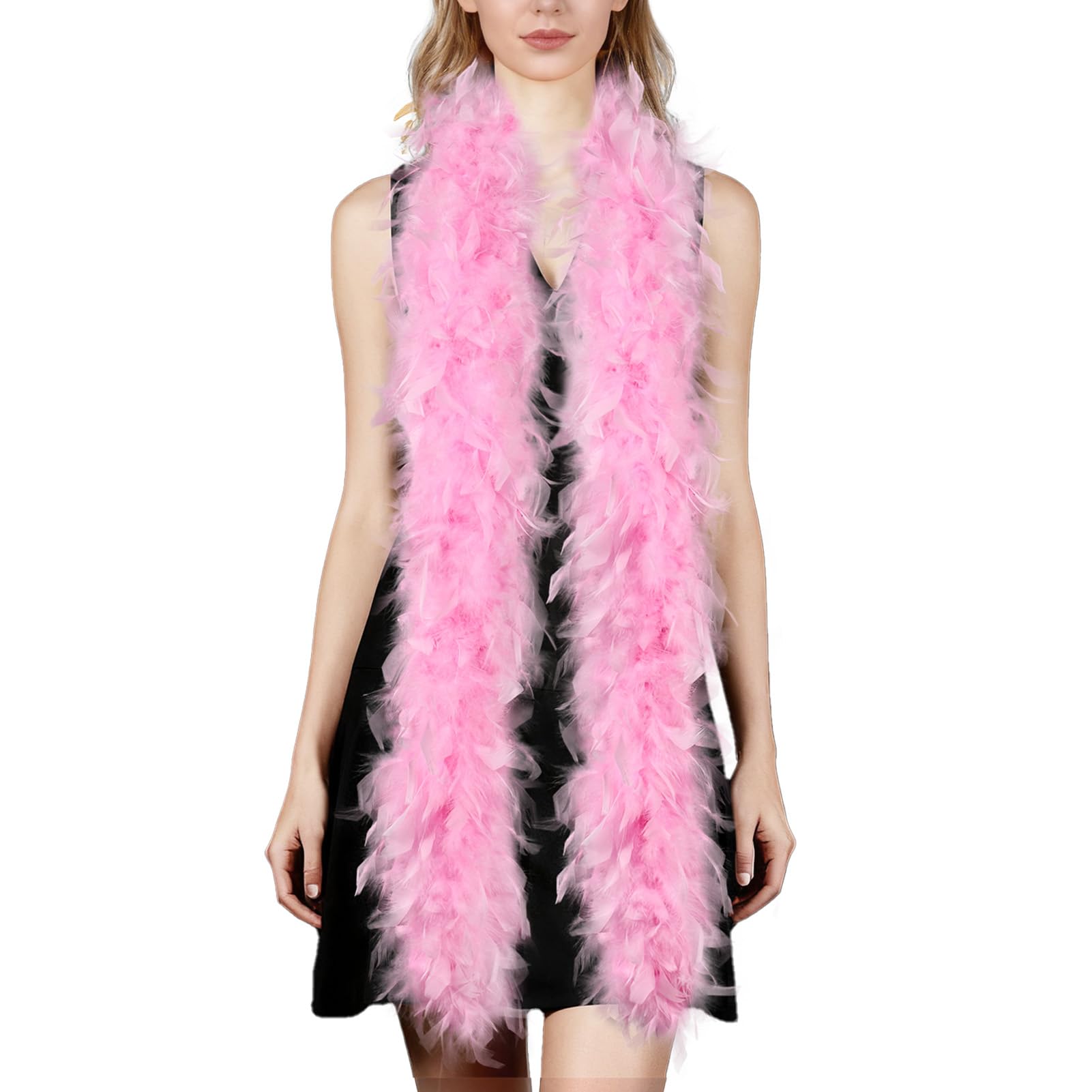 THARAHT 19 Color- 40/60g 2Yard Chandelle Feather Boa Dancing Wedding Party Halloween Costume Decoration Feathers boa