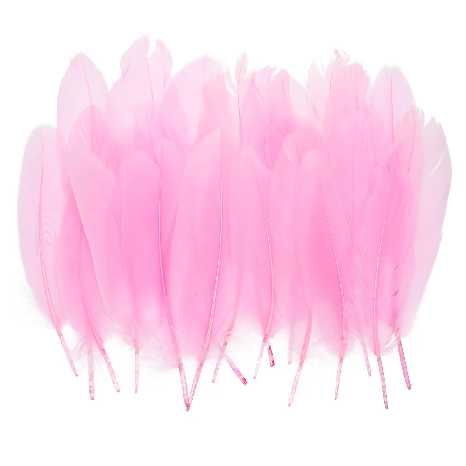 PATIKIL 4-7" Piume D'Oca Naturali All'Ingrosso Per Artigianato, 200 Pezzi Piume Lunghe Multicolori Per Decorazioni DIY Come Acchiappasogni, Cappello， Ghirlande, Vasi, Rosa