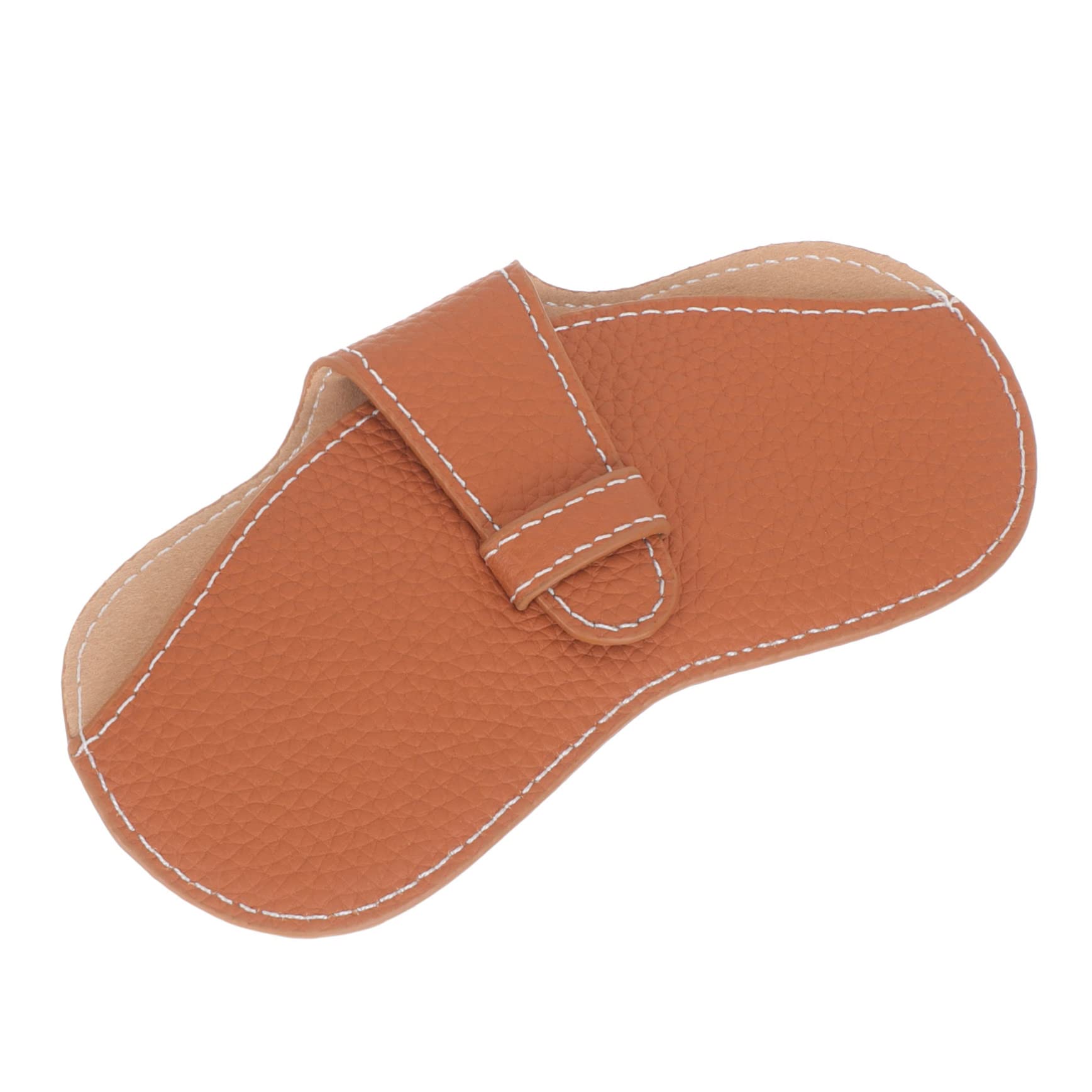 bolsa de gafas estuche delgado para gafas estuche gafas de sol estuche portatodo estuche para gafas resistente al desgaste sostenedores de la manga para las mujeres cuero