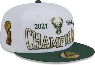 New Era - NBA Milwaukee Bucks 2021 Arch Champs Fitted Cap - Blanco Color Blanco