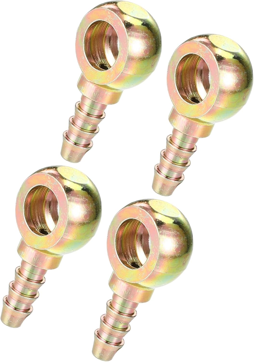 Motoforti バンジョー ボルト ホース バーブ フィッティング / インナー ブレーキ 燃料ライン フィッティング アダプタ