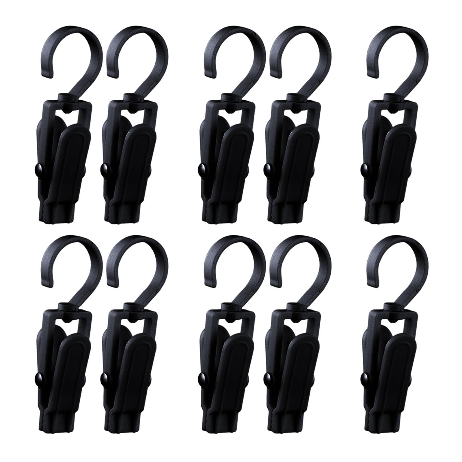 10Pcs Swivel Laundry Clips Portable Travel Clothes Pins for Pants Socks Hats Black-picture-44