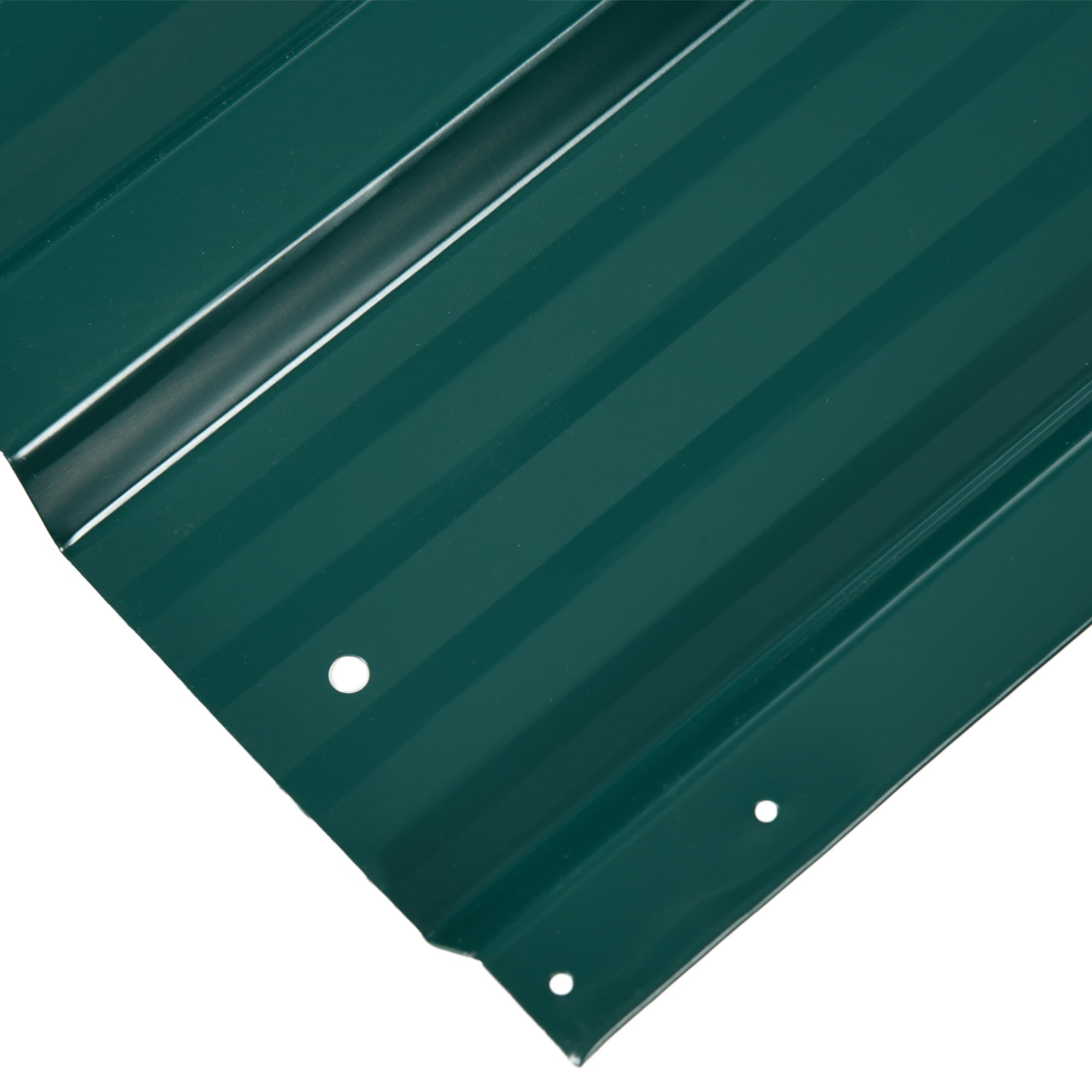 Outsunny 12 Stück Trapezblech 129x45cm 7m² Verzinkt Dachblech 0,25 mm Wetterfest Profilblech Verzinkter Stahl Dachplatten Dachpaneele Stahlblech Wellblechplatten für Dach Gerätehaus Carport Grün