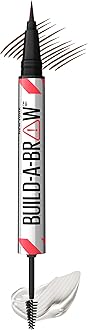 Build-A-Brow 2-in-1 Brow Pen and Sealing Eyebrow Gel, Eyebrow Makeup for Real-Looking, Fuller Brows, Deep Brown, 1 Count
