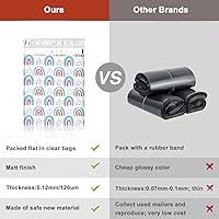 Vista 5 de SHIPKEY 100 sobres de polietileno azules arcoíris de 10 x 13 pulgadas, resistentes al agua, para joyas, aretes, sobres para pequeñas empresas