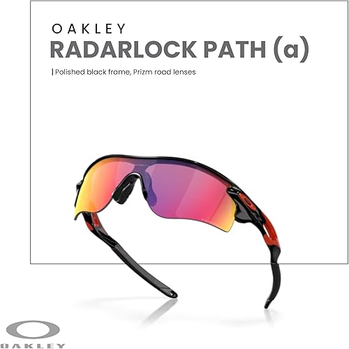 Miniatura 5 de OAKLEY Radar Lock Path Asian Fit OO9206 Gafas de Sol Rectangulares de Puente Bajo para Hombres+Paquete con Kit de Correa de Accesorios, Bolsa de