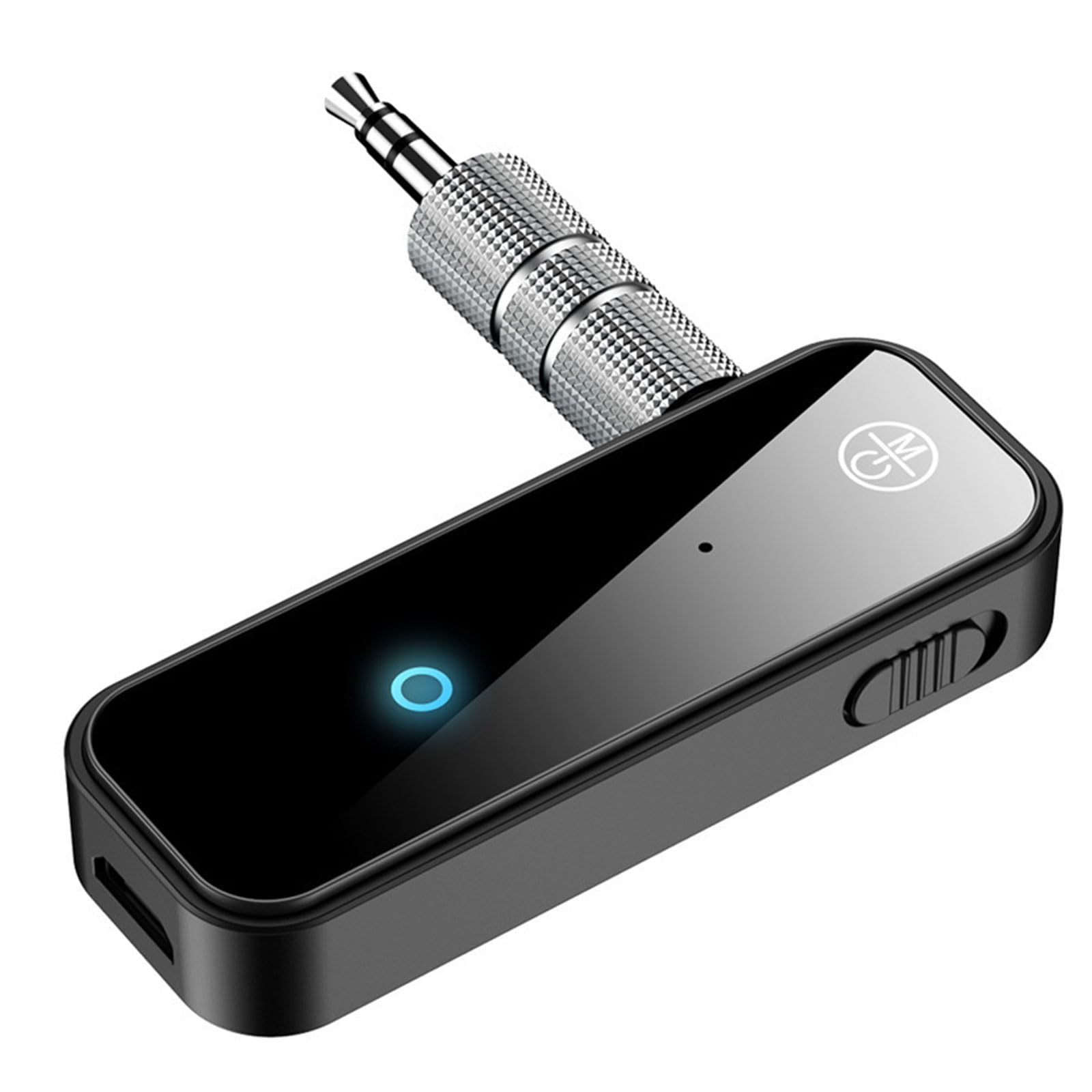 UOEPOWA Bluetooth 5.0 Receiver for Car, Bluetooth 5.0 Car Aux Bluetooth Adapter, 4-in-1 Aux Bluetooth Transmitter with 3.5mm Jack Audio Receiver, for Car Audio/Speaker/Home Stereo/Wired Headphones