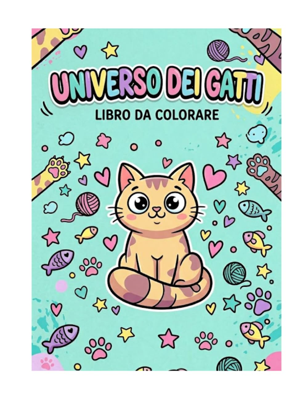 UNIVERSO DEI GATTI – Libro da Colorare per Bambini: 35disegni originali dedicati ai gatti, in stile urban–cartoon, perfetti per bambini e ragazzi.