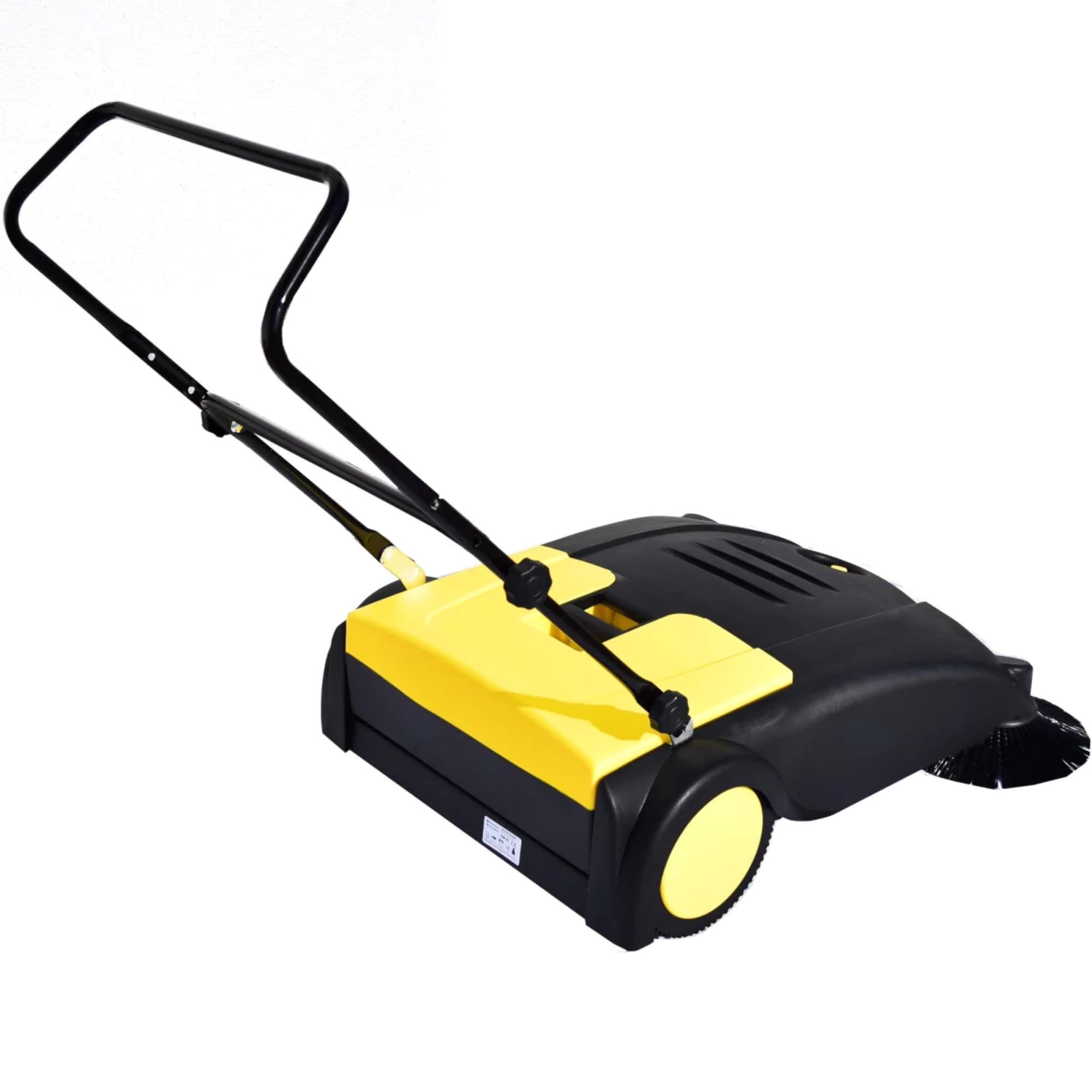 Syntrox Germany Kehrmaschine Headus Breite 80 cm & 2 Kehrbürsten, Gummiriemenantrieb, Effiziente Reinigung, Schmutzbehälter 40 l, Hochwertiges Kunststoffgehäuse
