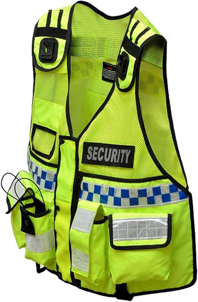 RAC3 New Model Hi Viz Tactical Vest,Dog Handler, Security Vest, Tac Vest (Yellow Security) - Image 2
