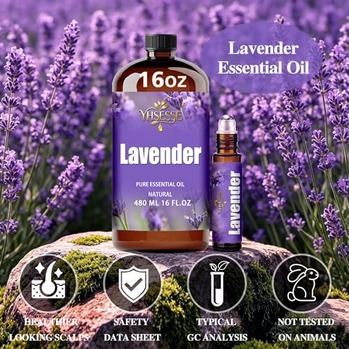 Aceite Esencial de Lavanda 16 Fl Oz para Difusor miniatura 2