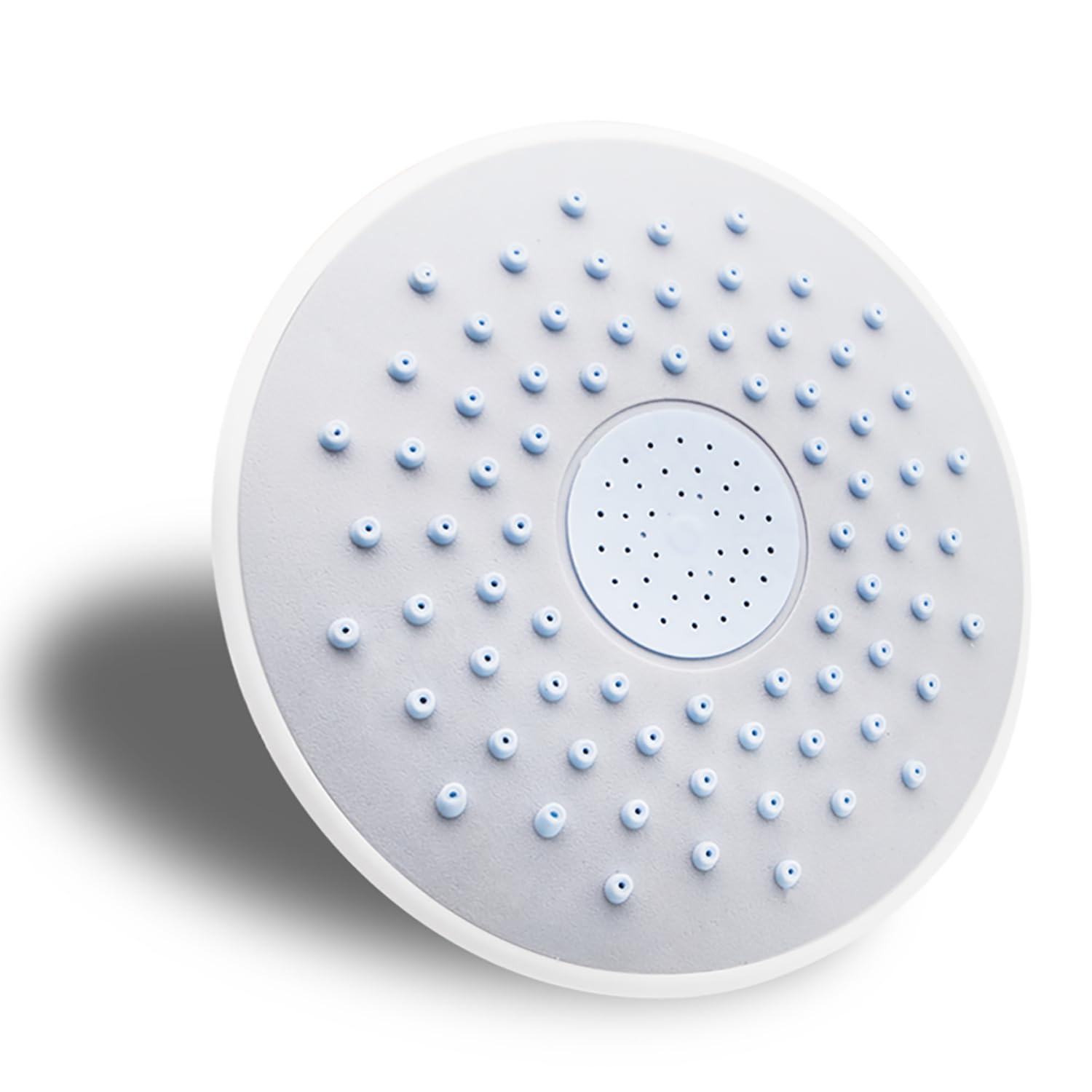 19Cm Round ABS Silicon Rubber Screwed Design Rainfall Top Shower Head, for Rain Shower Cabin Room Roof Faucets Water Sprayers
