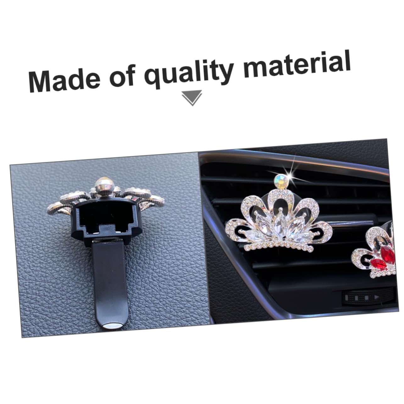 VALICLUD 12stücke Auto Duft Clip Mit Strass Krone Einfach Zu Installierender Lufteinlass Duftspender Für Auto-innenräume Aromatherapie-diffusor Für Angenehme