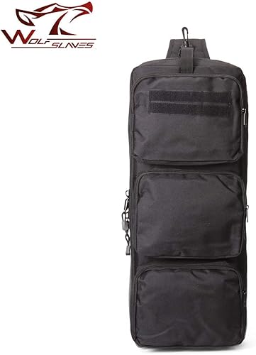 Miniatura 2 de wolfslaves - Mochila táctica de 24 pulgadas para rifle de hombro, MP5, mochila militar, bolsa de caza MPS, bolsa cruzada, color negro