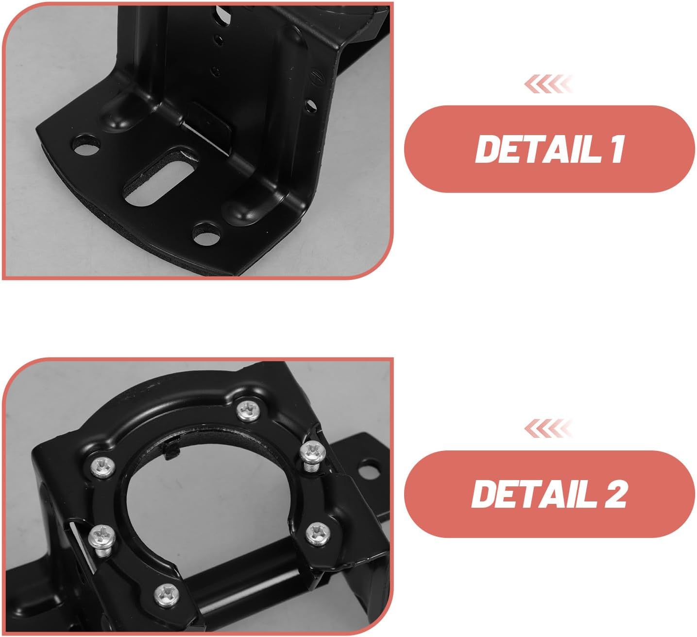 1 Set Ceiling Fan Mounting Bracket - Ceiling Canopy Bracket - Hanging Light Fan Angle Mount for Living Room Outside Patio Porch with Hardware - Style 3