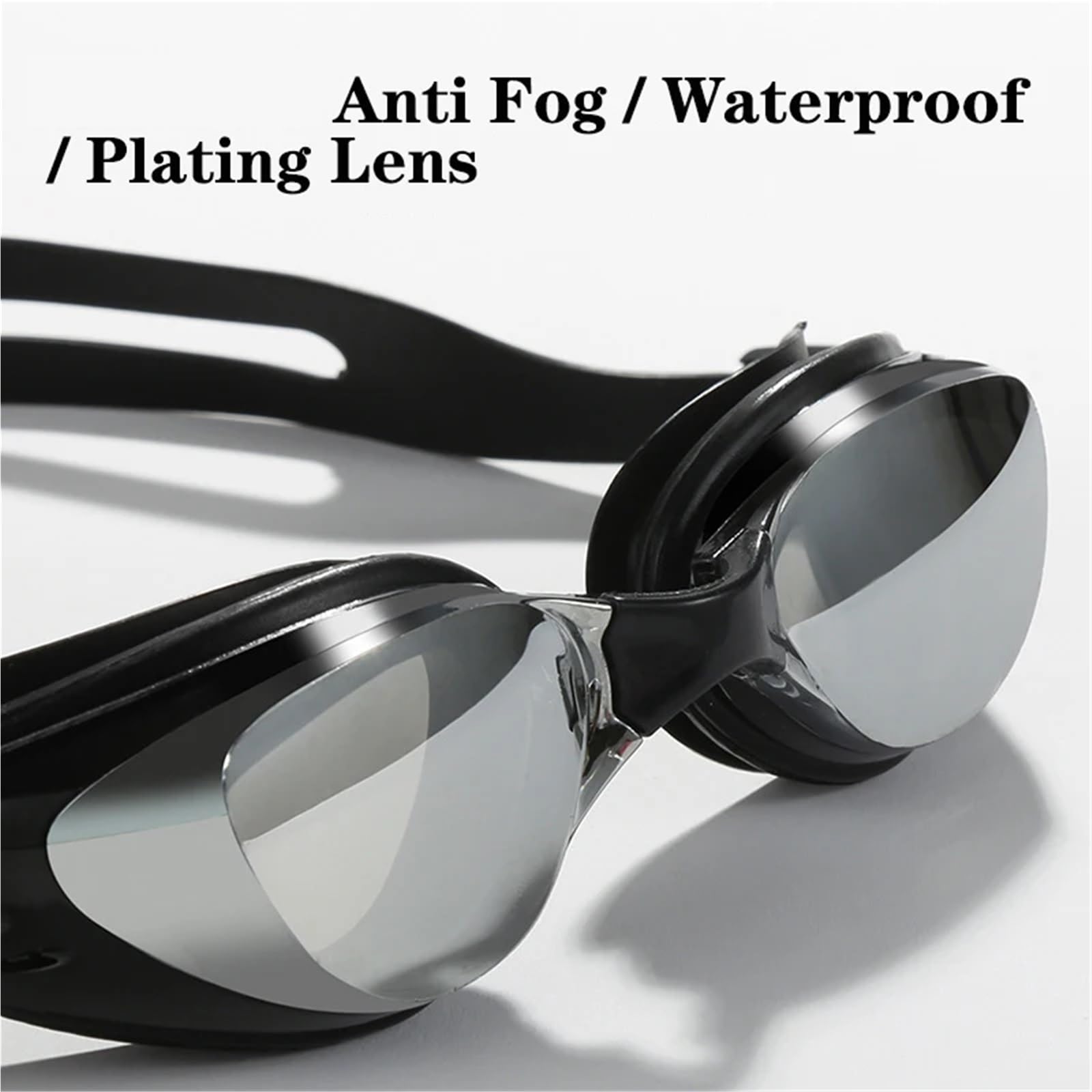 Schwimmbrille Beschichtung Schwimmbrille Professionelle wasserdichte Anti-Beschlag-Schutzbrille Schwimmbad Wassersportbrille for Männer Frauen für Erwachsene