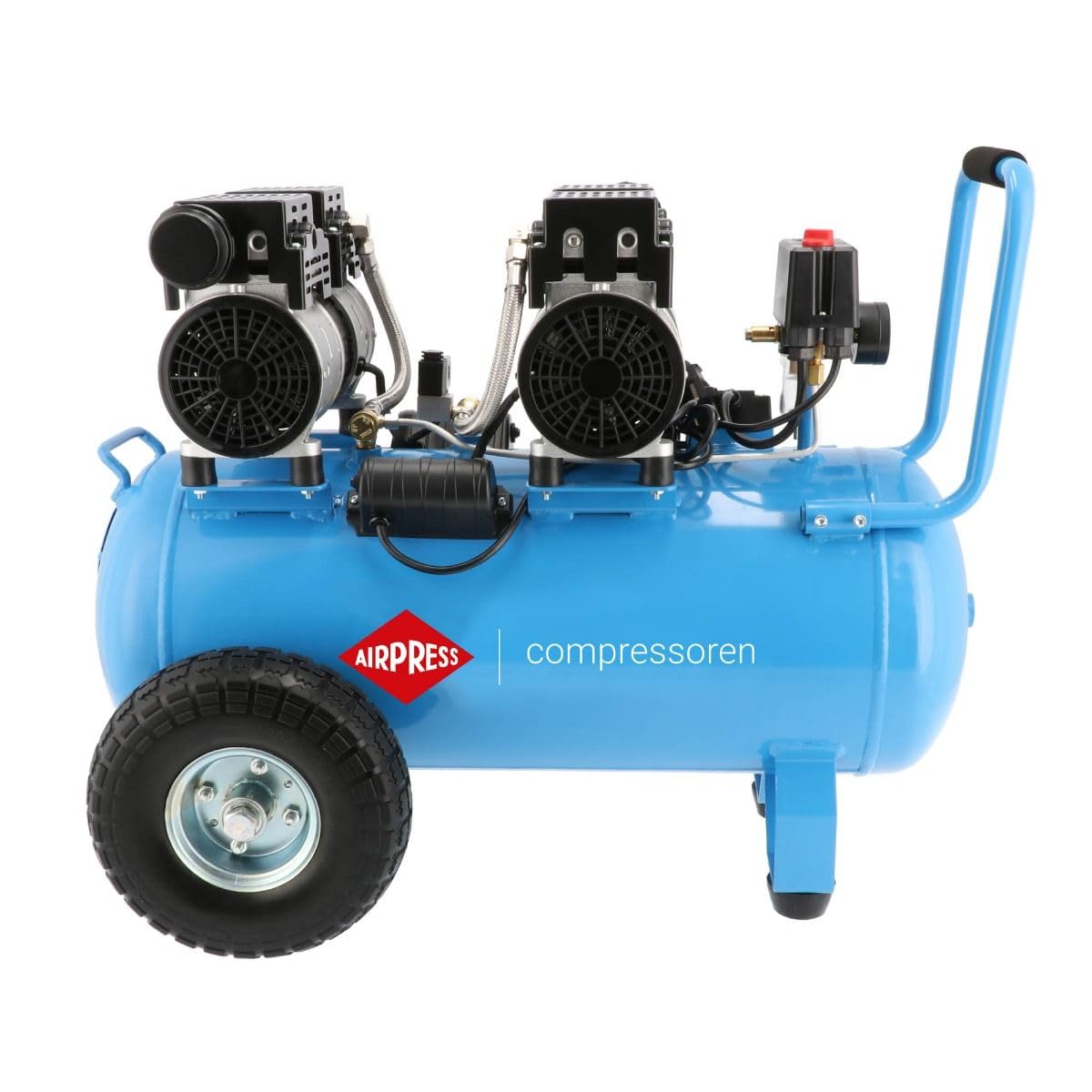 Airpress® LMO 50-270 - Compresor de aire comprimido silencioso 2 CV 50 l 8 bar tipo 36504