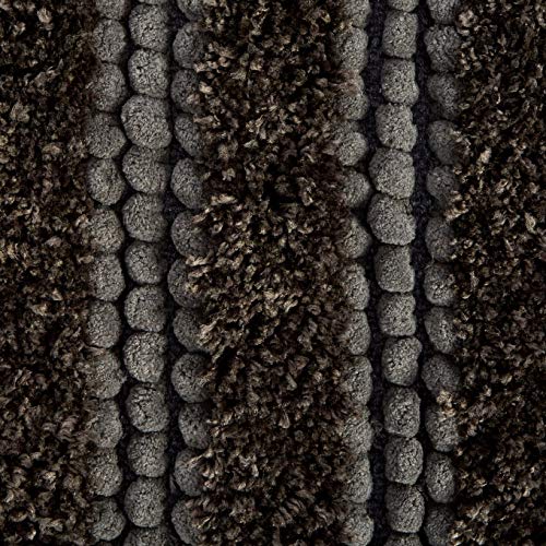 Heckett Lane Roberto Bath Mat, 60% Cotton, 40% Polyester, Dark Grey, 70 x 120 Cm, 1.0 Pieces - Image 5