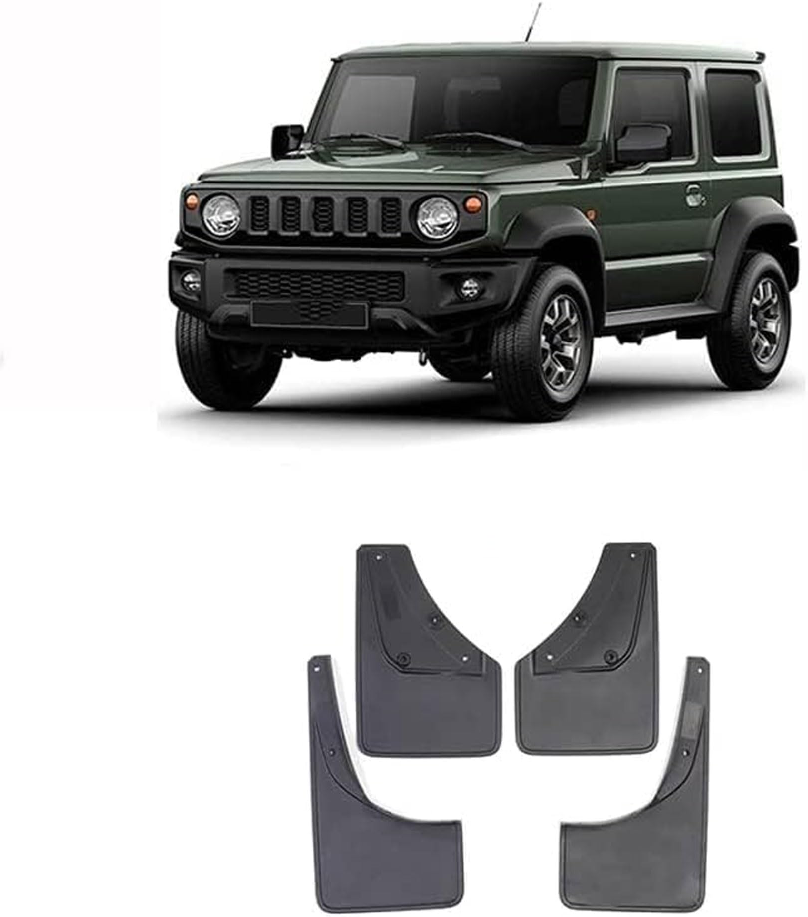 HMMZF 4 Piezas Coche Faldillas Antibarro Para Suzuki Jimny HJ BJ64 BJ74
