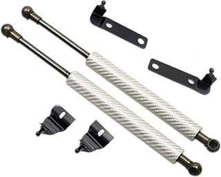 Hood Struts Kit for Toyota Tacoma 2nd 2005-2015 N220 N240 N250 N260 N270 Bonnet Modify Lift Support Shock Absorber Damper Rods (Carbon Fiber Silver)