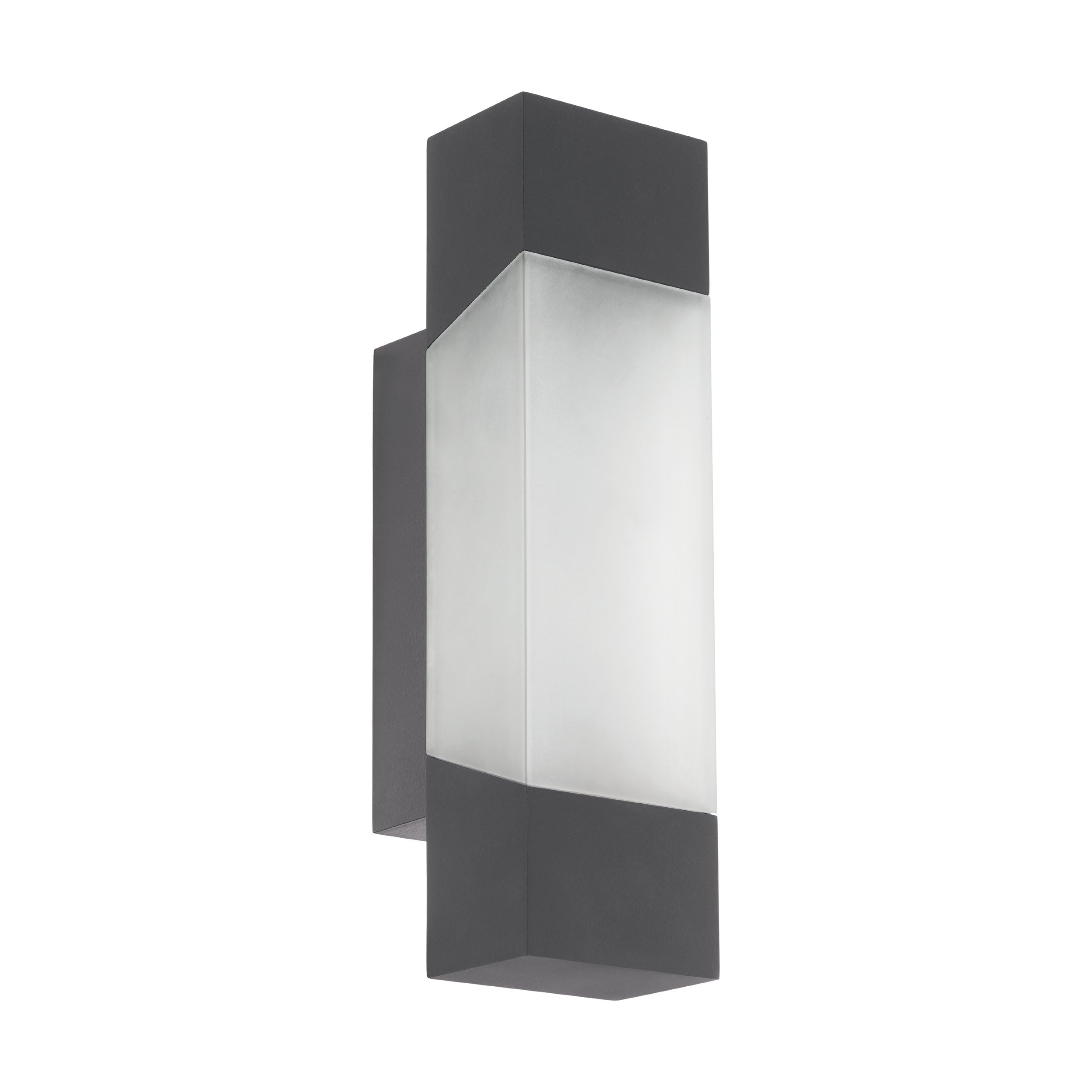 Eglo Light/Anthracite Gorzano Ip44 Led Outdoor Wall In