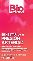 Vista 3 de Bio Nutrition Blood Pressure Wellness 60 Tablets Multi-Nutrient Formula Vitamin D 400mg Calcium Magnesium 30 Servings per Bottle