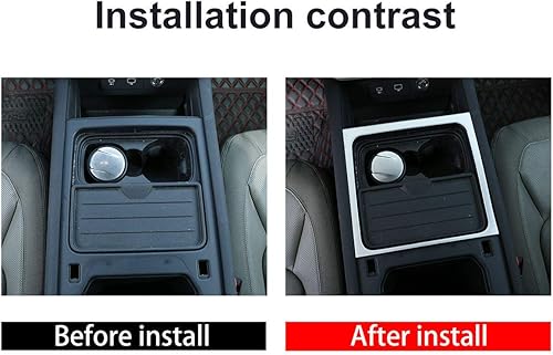 Miniatura 3 de YIWANG - Caja de almacenamiento de plástico ABS para consola central de coche con marco exterior para Land Rover Defender 110 2020 2021 Accesorios