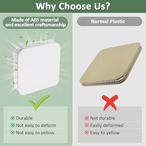 Miniatura 10 de Paquete de 2 rejillas para ventilador de techo de baño BP46 BP90 con resortes, piezas de repuesto para techo cuadrado o pared para ventilador de