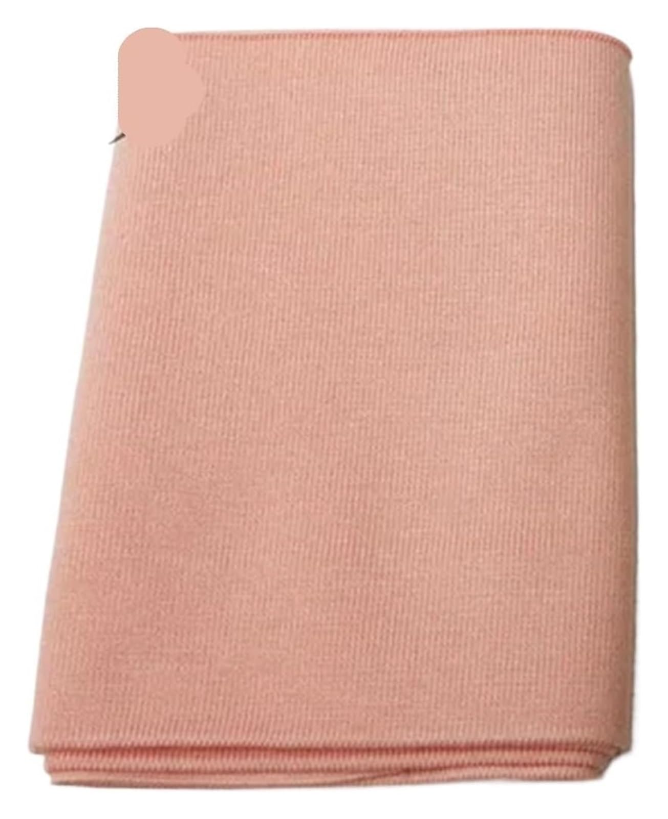Rib Knit Cuff, Fine Ribbed Elastic Cuffs 15cm Wide 1m Multicolor for Neckline Hem Trouser Opening Sweater(Peach)