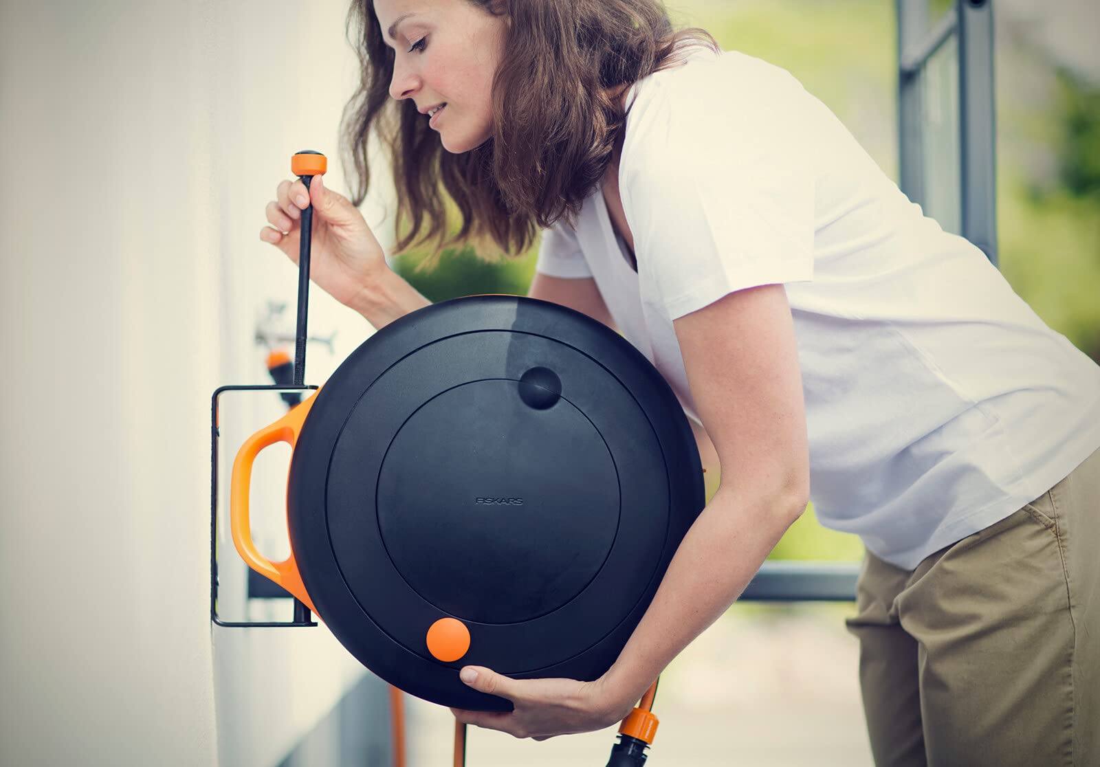 Fiskars Martello da carpentiere IsoCore XXL per piantare chiodi, Lunghezza: 41 cm, Peso: 1,02 kg, Nero/Arancione, 1020216