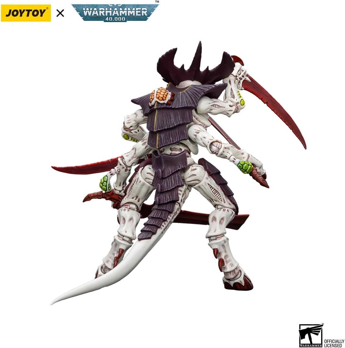 JoyToy Warhammer 40K Tyranids Hive Fleet Leviathan Tyranid Warrior with Boneswords 1:18 Scale Mecha Joy Toy Collection Model 5.7 inch