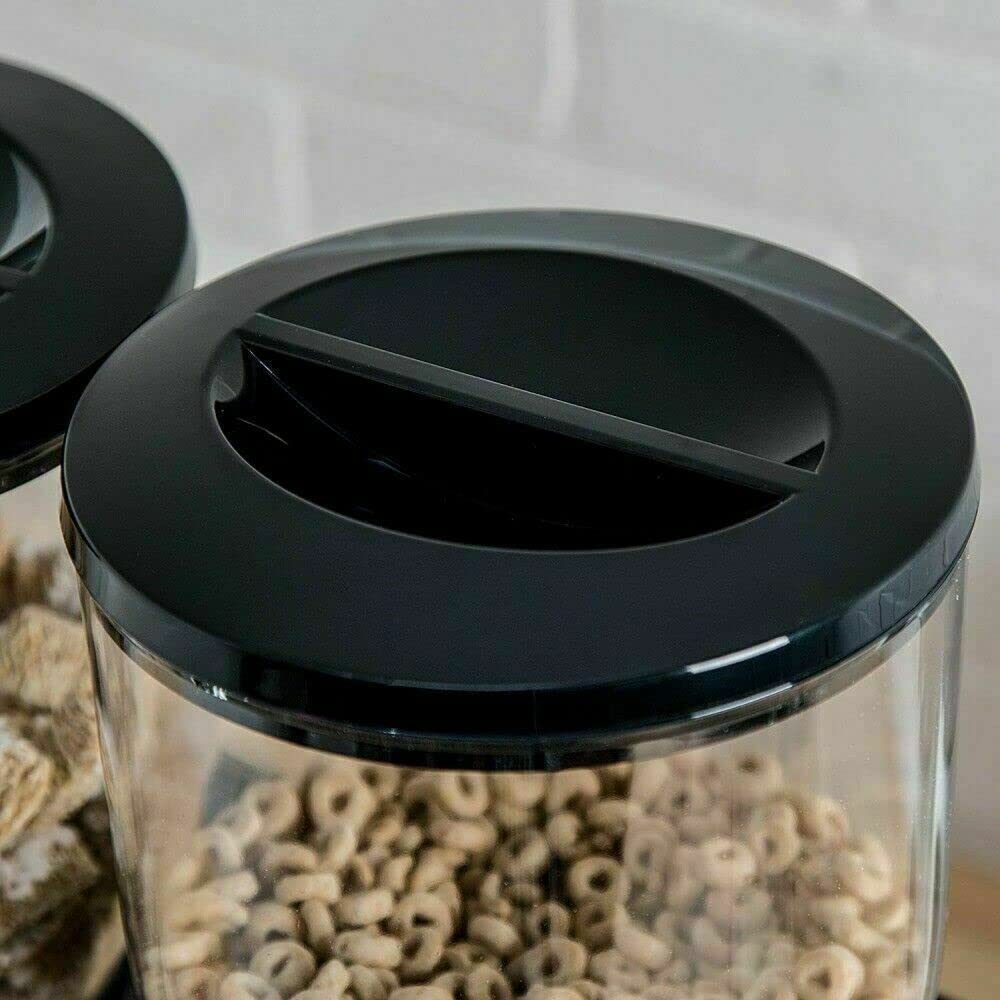 DISCORAMA COPPIA DISPENSER DI CEREALI, DISTRIBUTORE DI CORNFLAKES 8 LITRI, CONTENITORE CEREALI DOPPIO, DOSATORE, COLAZIONE, SALVASPAZIO