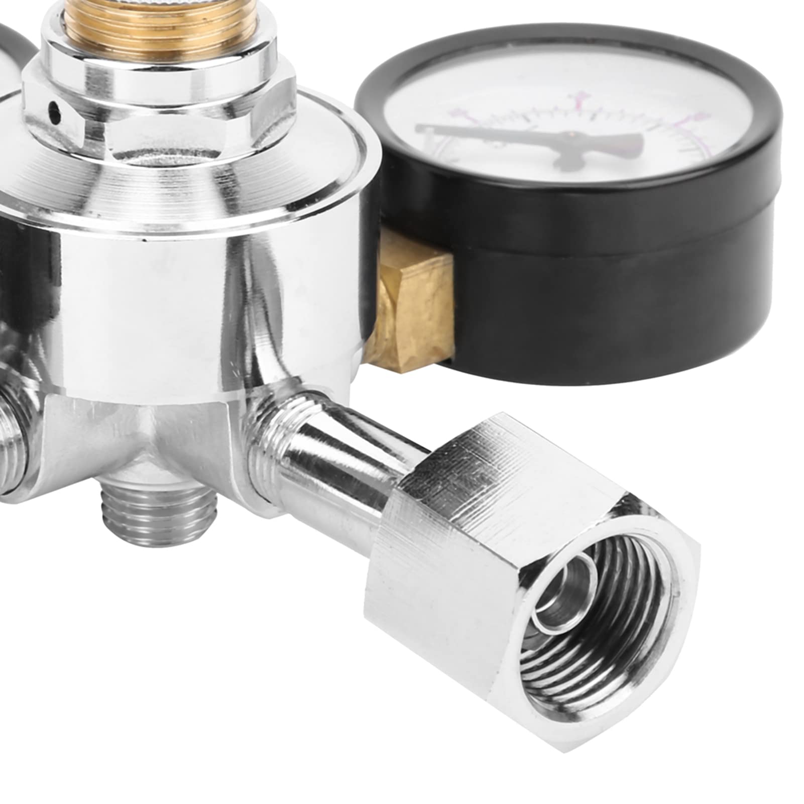Regolatore CO2 per Birra Fatta in Casa, Valvola Riduzione Pressione W21.8, Kit Linea Gas per Keg Soda e Spina Birra, Regolatore Anidride Carbonica con Valvola di Sicurezza