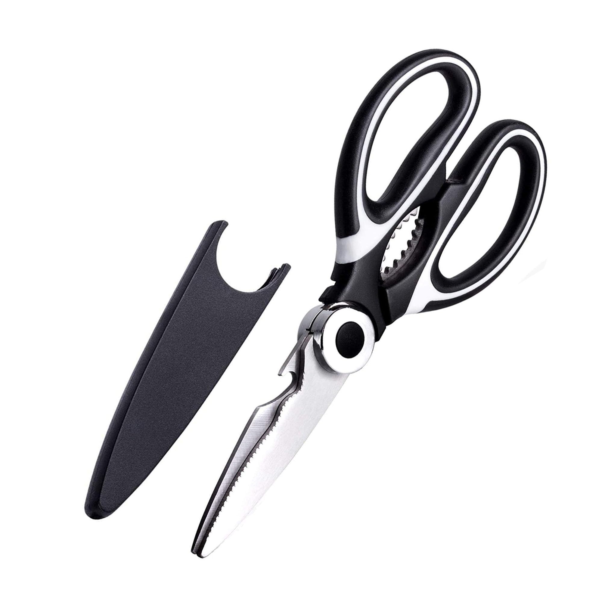 Kitchen Scissors Woman Use Multi-purpose scissors Heavy Duty Cooking Shears Black Kitchen Scissors Adults Sharp Utility Siccors For Food