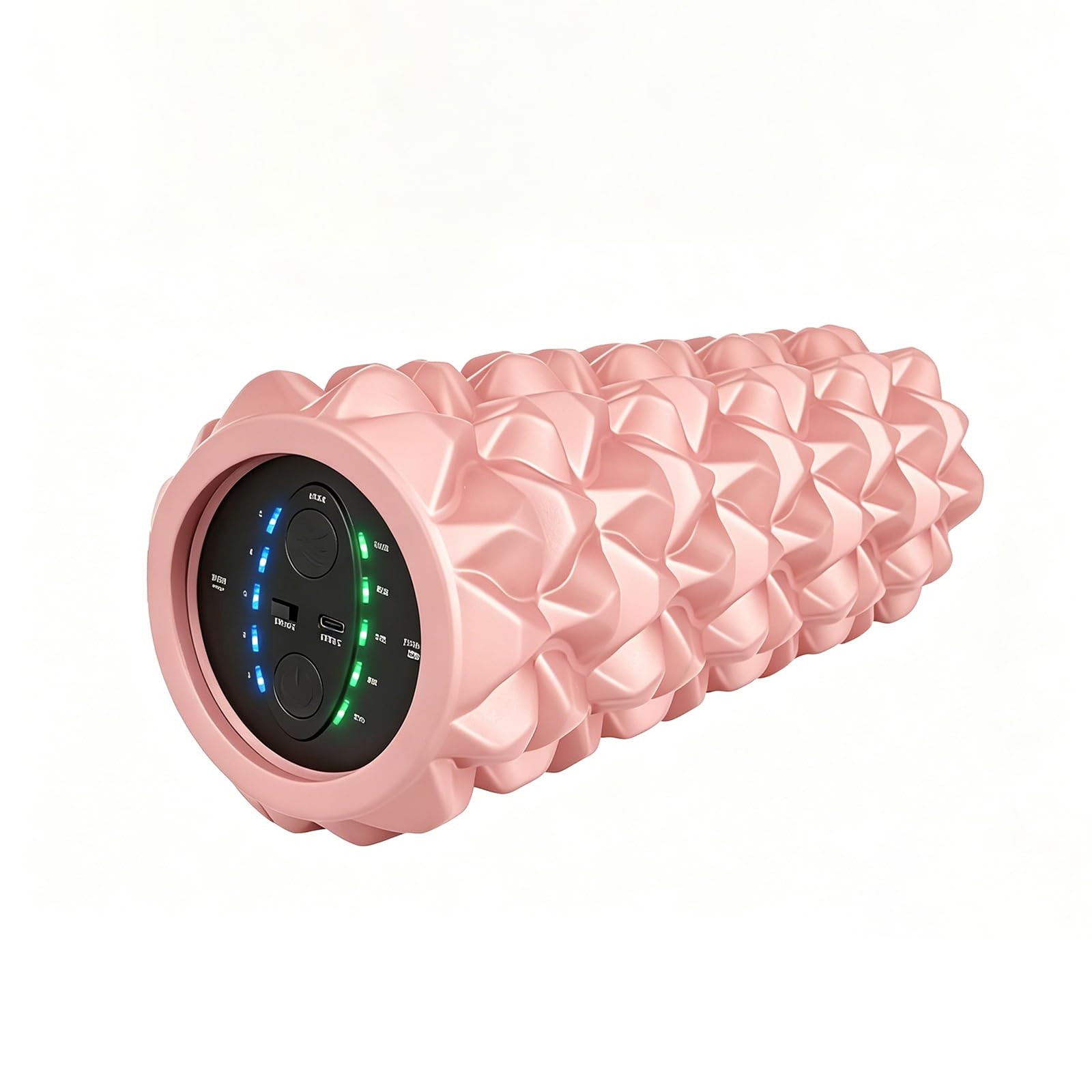 Rullo Elettrico In Schiuma, Rullo Vibrante Ad Alta Intensità Per Esercizi Con Massaggio A 5 Velocità, Per Terapia Fisica Dei Tessuti Profondi, Recupero Muscolare Della Schiena, Ricaricabile(Pink)