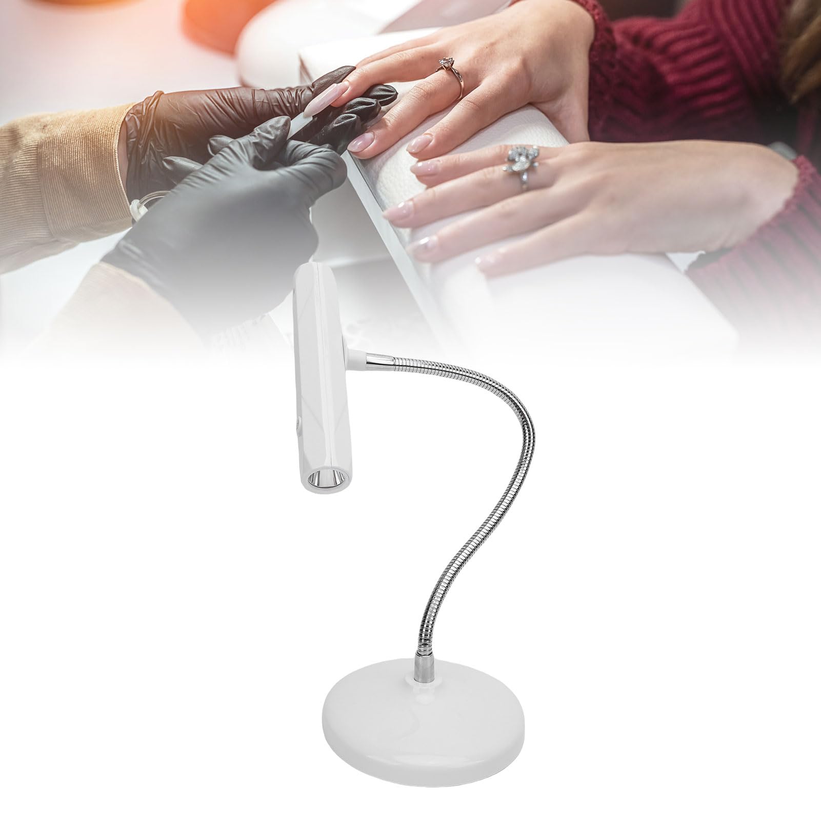 Lampada per Chiodo in Gel di Coccole Portatile, Luce per Chiodo Gel LED da 9W USB, Timer 60S, Asciugatura Rapida, Rotabile a 360 Gradi, per Salone per la Casa e le Unghie (Luce
