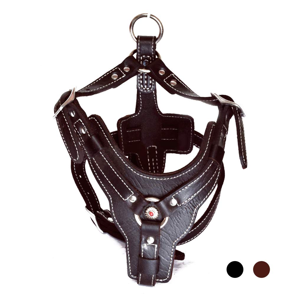 PESHOUCO Genuine Leather Harness