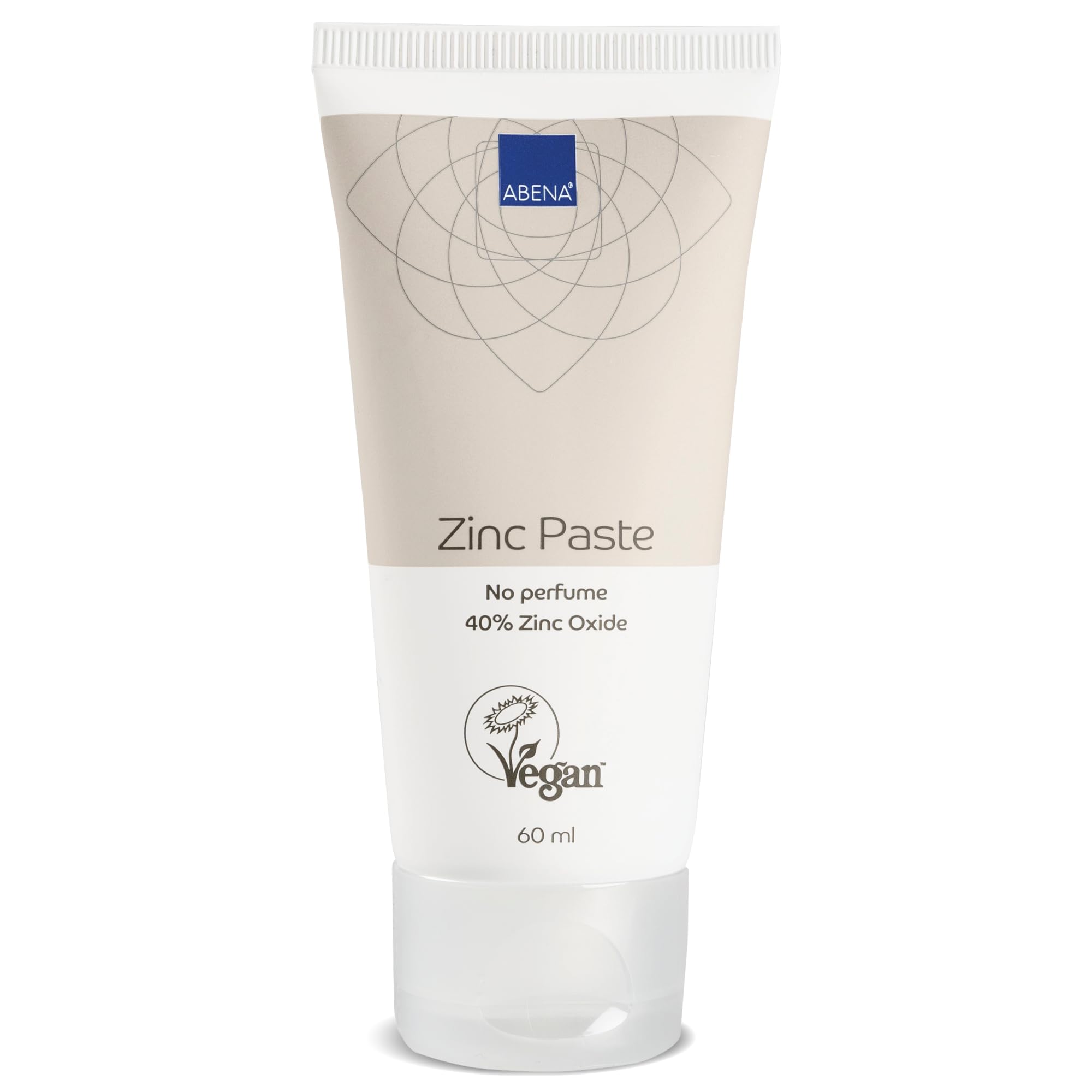 ABENA Zinc Paste | 60ml | Rash Cream | Nourishing and Soothing Eczema Treatment | No Fragrance | Protective Barrier Paste for Supporting Healing of Irritated Skin