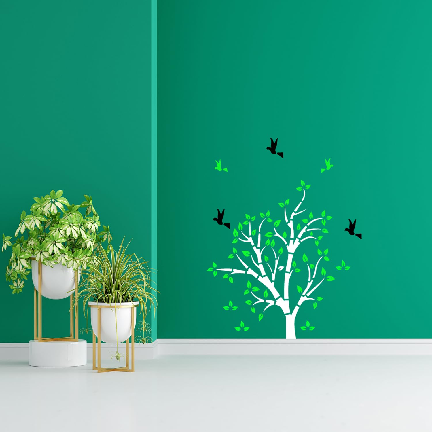 ARandNJ Stencils for Wall Painting Pack of 1 (Size:- 16X24 Inch) Pattern Theme- Tree and Birds DIY Reusable Design Suitable for Bedroom, Kids Room, Studio, & Office Decoration Modern Wall Stencil (B0B1QFXWR6) Amazon Price History, Amazon Price Tracker
