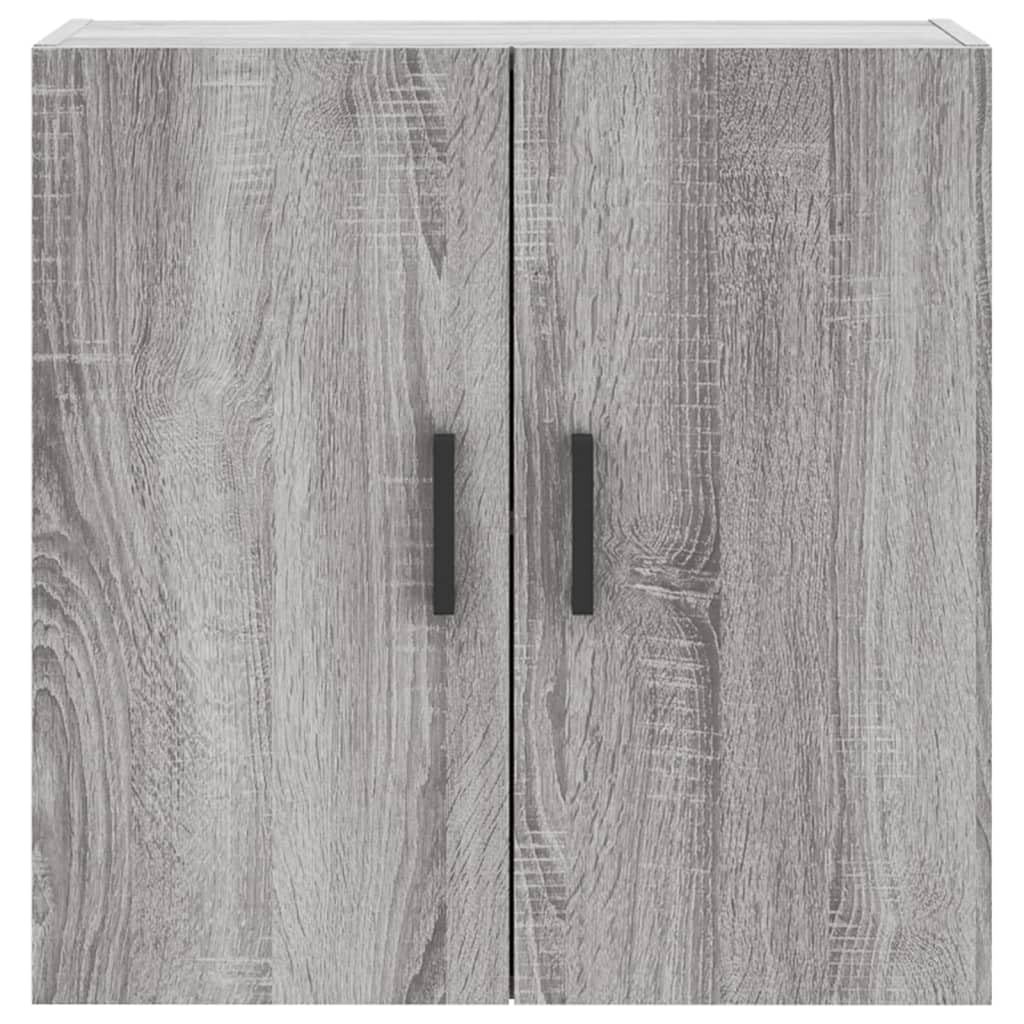 vidaXL Armario de Pared Madera de ingeniería Gris Sonoma 60x31x60 cm, Armario, Vitrina, Armario de almacenaje con Puerta, Armario de almacenaje