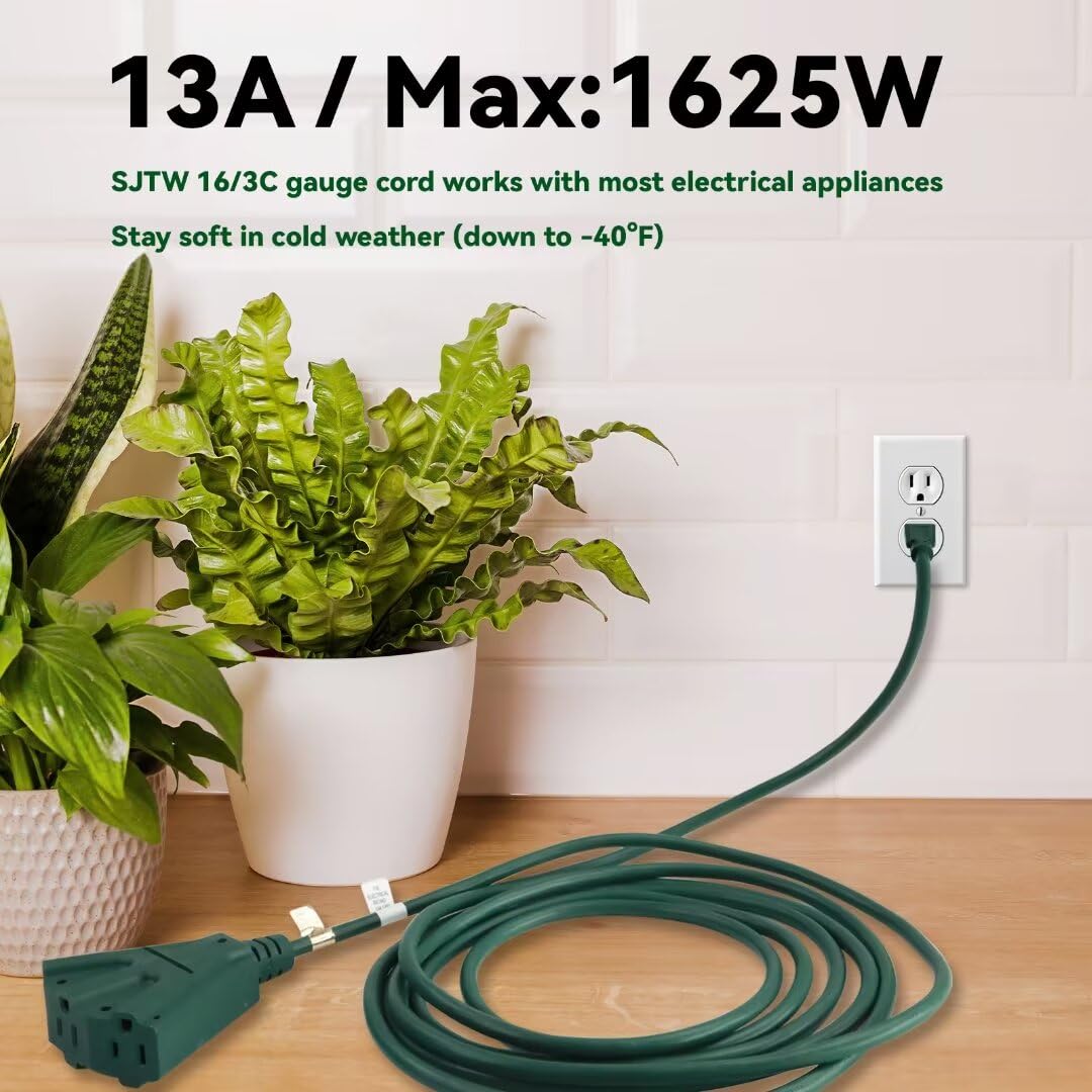 Cable De Extensión Para Exteriores De 50 Pies, Cable