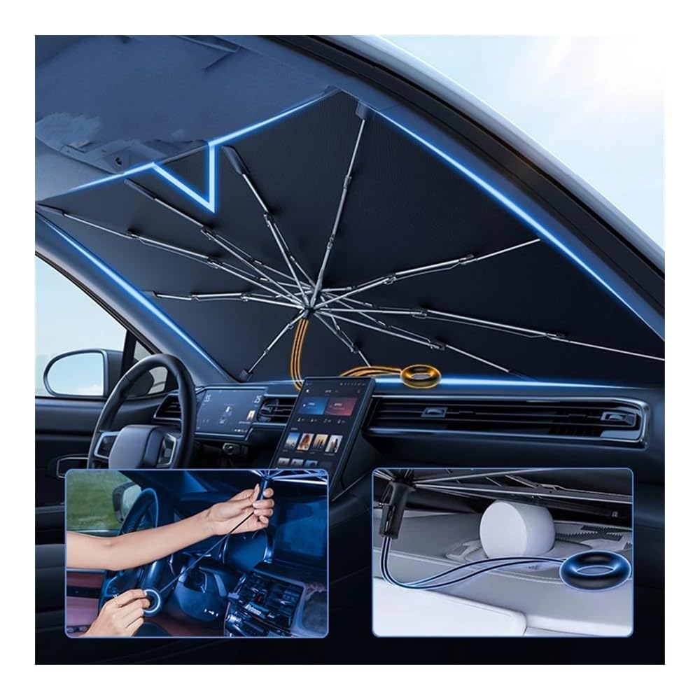 Parasole Per Parabrezza Auto Parasole Auto Pieghevole Parabrezza Auto Parasole Per Ombrellone Copertura Per Finestrino Anteriore Blocco Raggi UV E Protezione Dal Calore Solare Parasole ( Size : S )