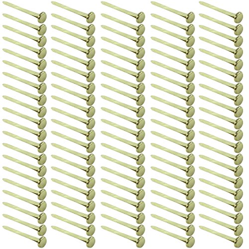 Clipco Paper Fasteners Extra Large 1.5-Inch Brass Plated (100-Pack)