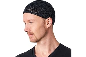 CHARM Mens Hemp Kufi Hat - A Breathable Japanese Fashion Beanie Cap...