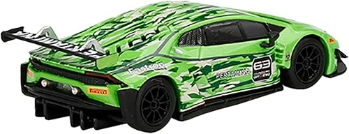 MINI GT True Scale Miniatures Modelo de coche compatible con Lamborghini Huracán GT3 EVO Presentación Edición Limitada 1/64 Modelo de coche fundido