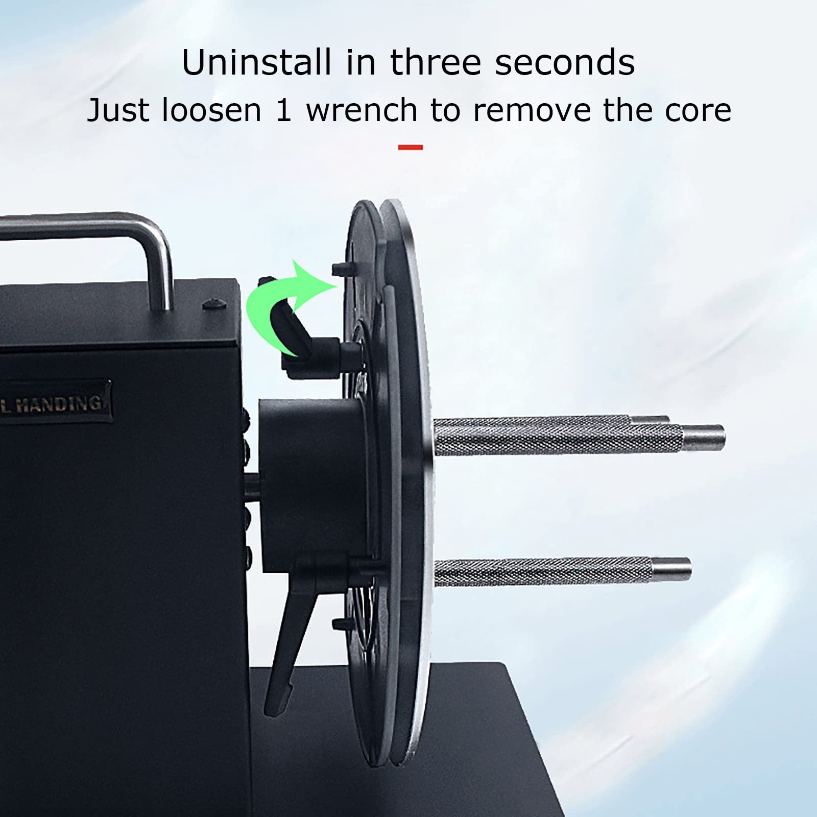 Riavvolgitore Automatico di Etichette da 180 mm (R9), velocità Regolabile, rollback bidirezionale, sincronizzazione della Macchina con la Stampante, per Dimensioni del Nucleo da 1-3 Pollici