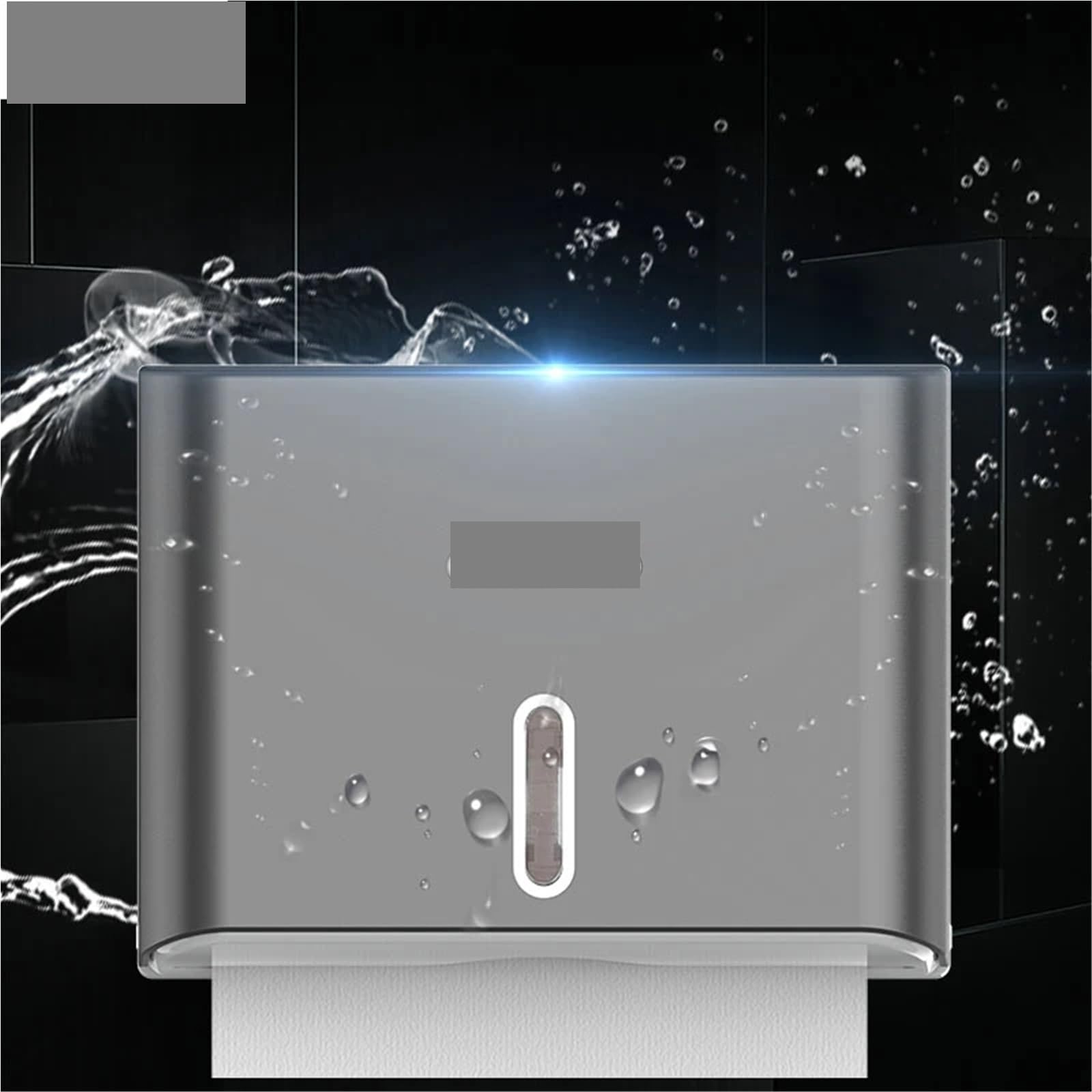 Portafazzoletti da Parete Porta Asciugamani di Carta igienica Porta Asciugamani di Carta a Parete Dispenser di Asciugamani Non Perforato Dispenser di fazzoletti for Cucina Bagno(Gray)